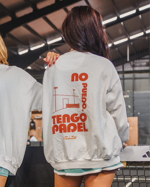 "No puedo, tengo padel" White Crewneck