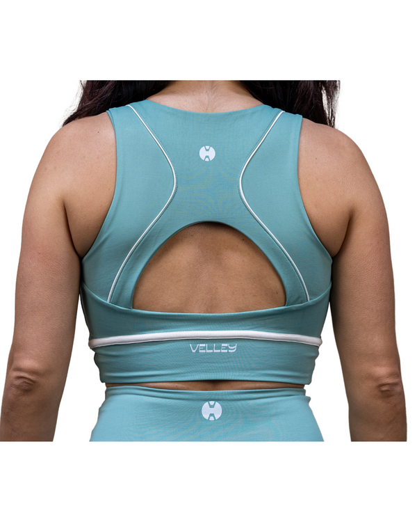 Short & Sweet - Teal Padel & Tennis Crop-Top
