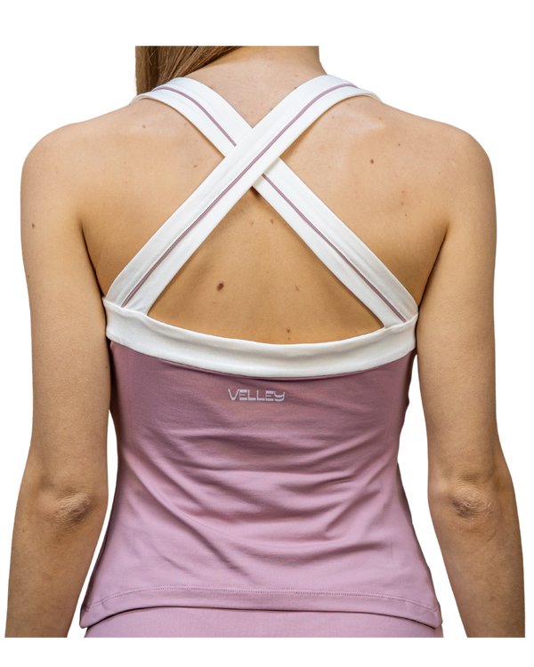 The Courtside Classic – Dusty Rose Padel & Tennis Top