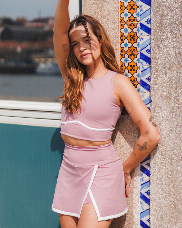 The Everyday Spin – Dusty Rose Padel & Tennis Skirt